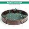 Sandbox with Built-in Corner Seat and Cover Ideal Gift for Kids